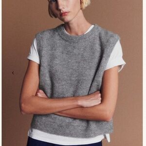 Sezane Samuel Jumper- Moltted Grey